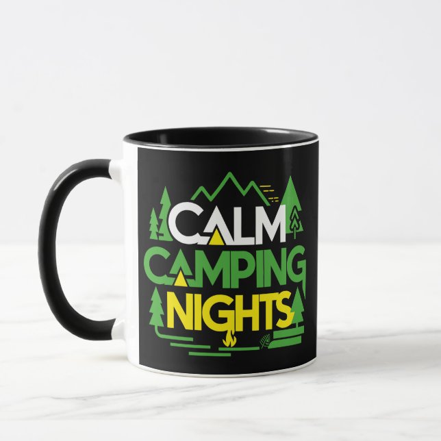Taza Noches tranquilas de camping, campamento de verano (Izquierda)