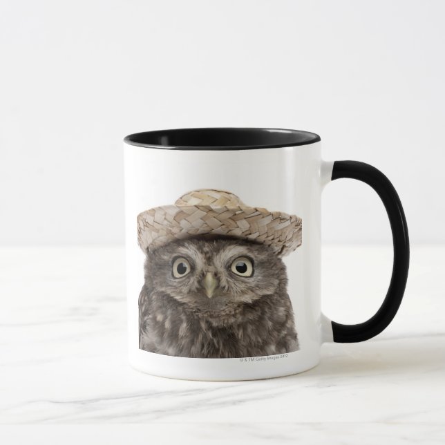Taza Noctua del Athene del pequeño búho el | (Derecha)