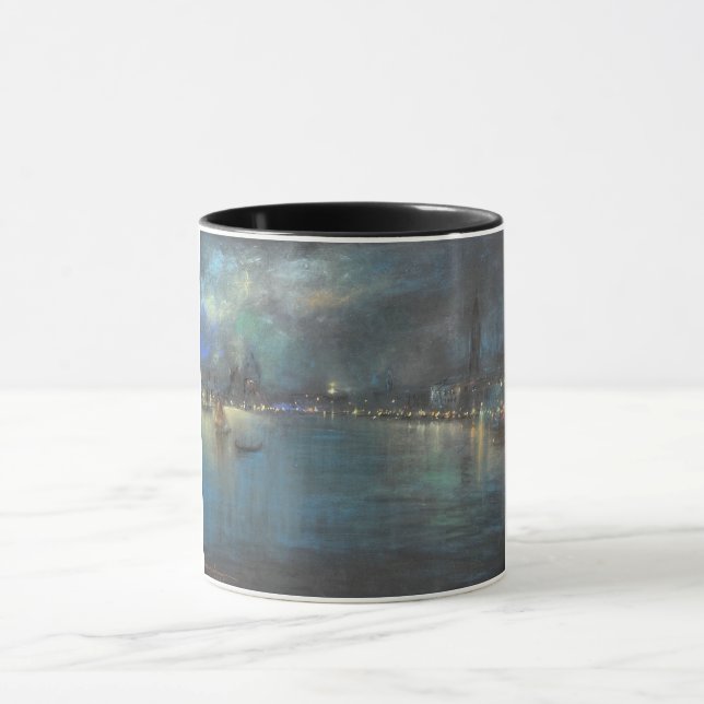Taza Nocturne veneciana (por Glenn Cooper Henshaw) (Centro)