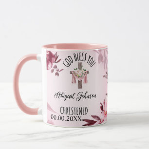 Taza Nombre bautizado Fecha de nacimiento Dios te bendi