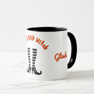 Taza Nombre Buena Bruja Piernas y Zapatos 11oz Hallowee