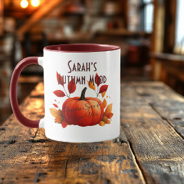 Taza Nombre: Café Otoño Melancólico – Vibraciones de Es