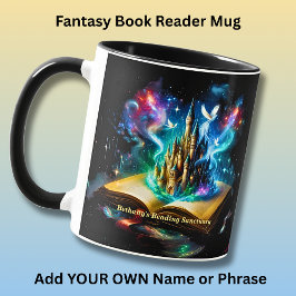 Taza Nombre, Castillo de Fantasía Libro Novela Santuari