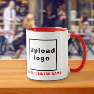 Taza Nombre comercial y logotipo en Red Combo Mug