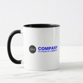 Taza Nombre Corporativo Personalizado & Eslogan & Logot