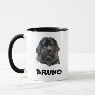 Taza Nombre corto Monograma perro de Terranova