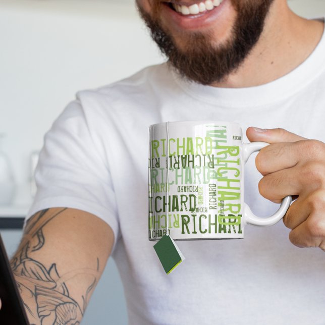 Taza nombre de cal fresco y moderno, taquilla de tipogr (Subido por el creador)