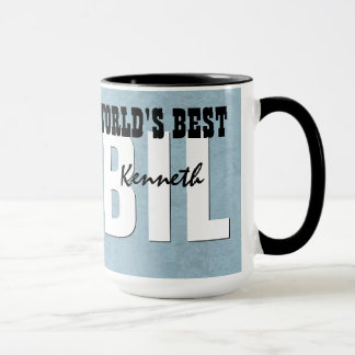 Taza Nombre de encargo azul V9 del mejor CUÑADO del