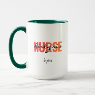 Taza Nombre de enfermera de diálisis personalizado