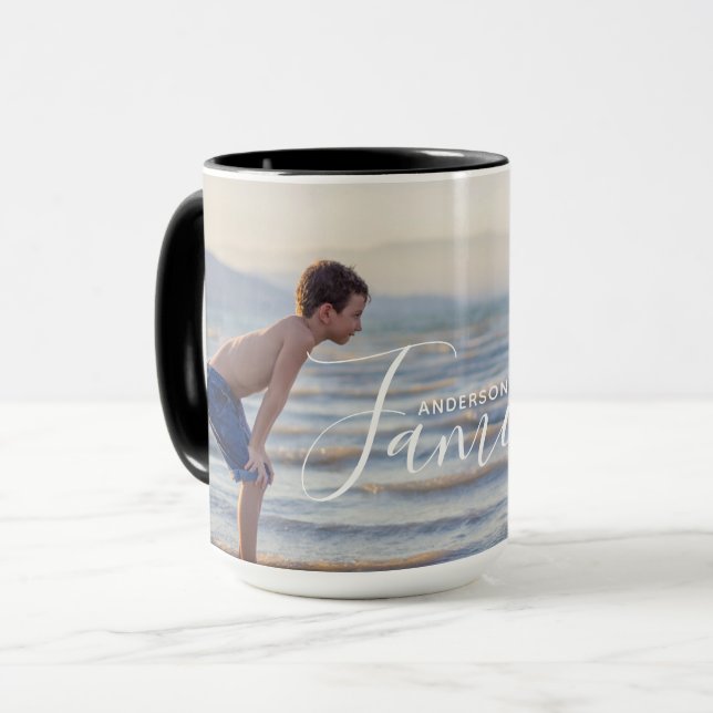 Taza Nombre de familia de Personalizado de plantilla de (Anverso izquierdo)