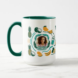 Taza Nombre de foto personalizada de tienda de batidos 