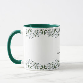 Taza Nombre de la familia floral Eucalyptus Greenery