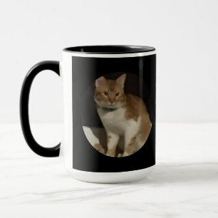 Taza Nombre de la foto del gato Texto Simpatía por la p