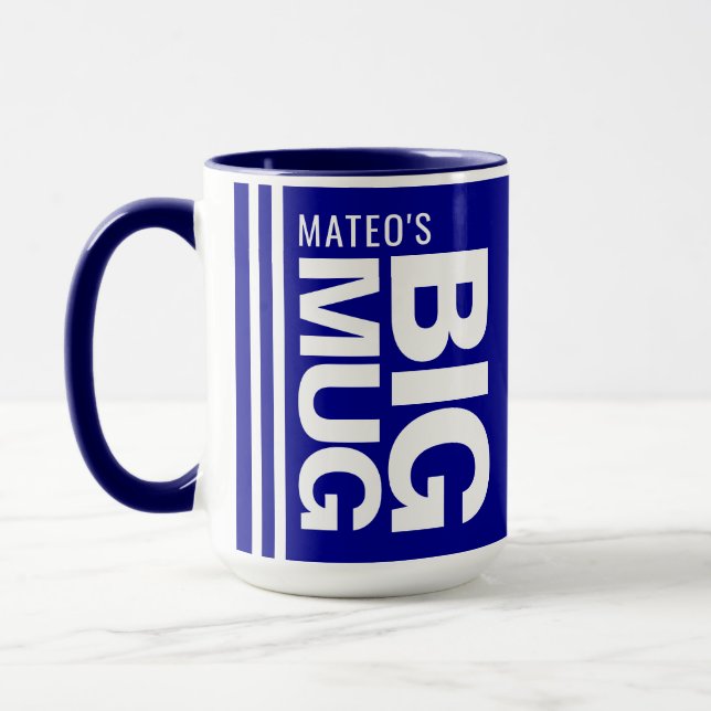 Taza Nombre de la Novedad del personalizado y inicial | (Izquierda)
