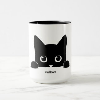 Taza Nombre de Mascota de Gato Lindo Personalizado