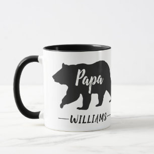 Taza Nombre de monograma de papá ruso
