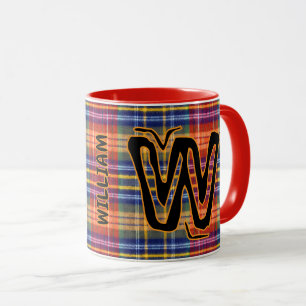 Taza Nombre de monograma (estilo de cuadros antiguos) C