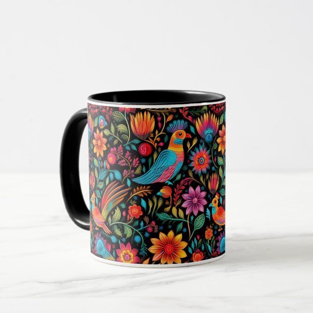 Taza Nombre de patrón mexicano moderno (Anverso izquierdo)