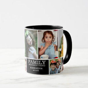 Taza Nombre de presupuesto de familia de 10 Collages de