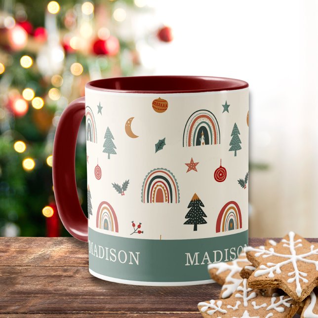 Taza Nombre de vacaciones de Navidades de clase festivo (Subido por el creador)