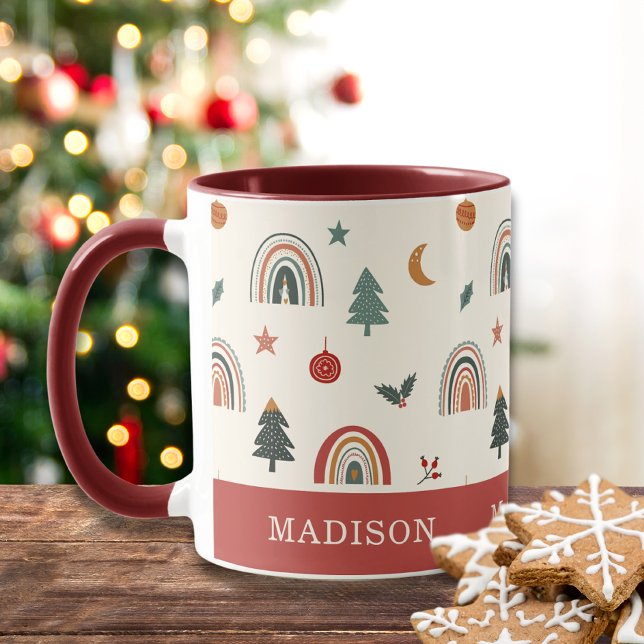Taza Nombre de vacaciones de Navidades de clase festivo (Subido por el creador)