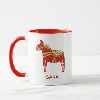 Taza Nombre del caballo de Dala personalizado