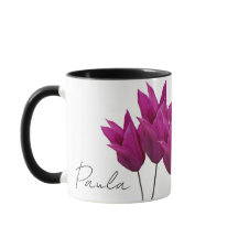 Nombre del personalizable Paula bonito tulipanes r