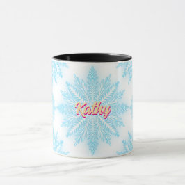 Taza Nombre del Personalizar falso de nieve