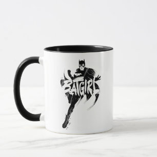 Taza Nombre del pincel de tinta de Batgirl