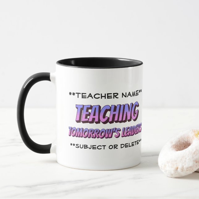 Taza Nombre del profesor Estilo de Personalizado de Mug (Con donut)