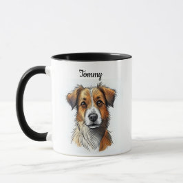 Taza Nombre e imagen del mascota