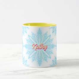 Taza Nombre falso de nieve Personalizado