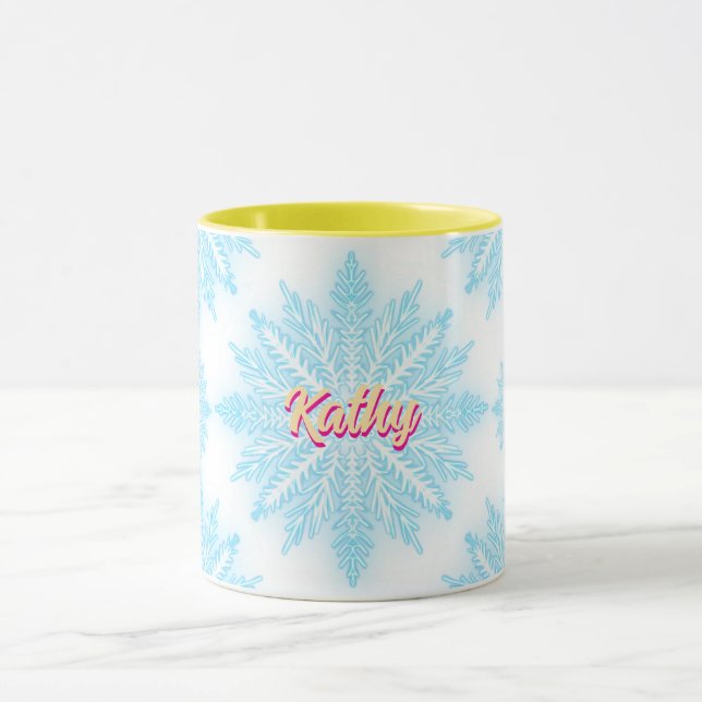 Taza Nombre falso de nieve Personalizado (Centro)