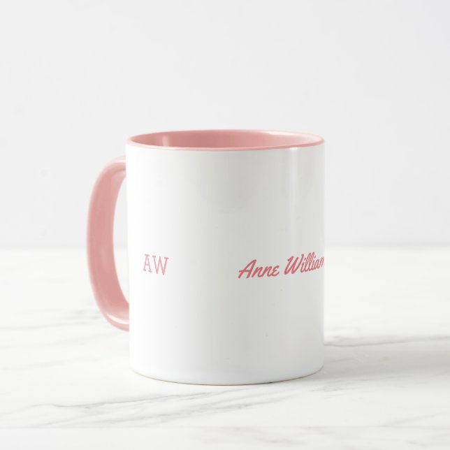 Taza Nombre femenino Mug / buena idea rosa para las muj (Anverso izquierdo)