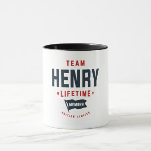 Taza Nombre gracioso del miembro del equipo Henry Lifet