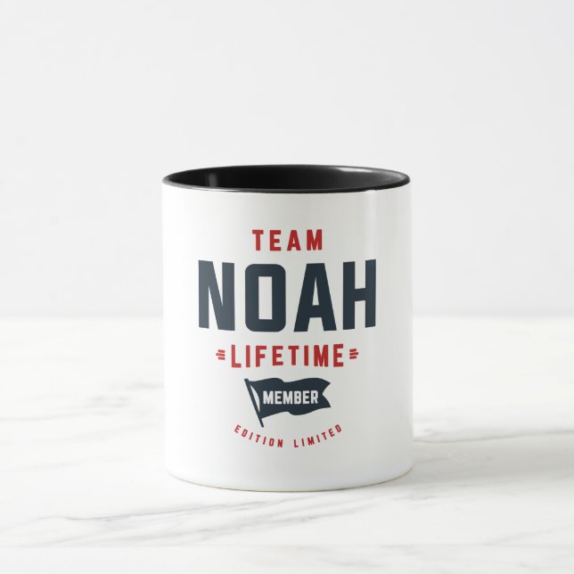 Taza Nombre gracioso del miembro del equipo Noah Lifeti (Centro)