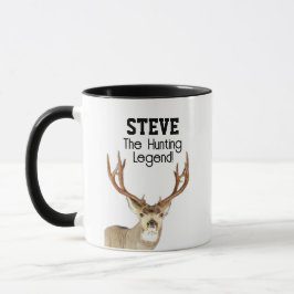 Taza Nombre gracioso Mule Deer Hunting Legend Sports