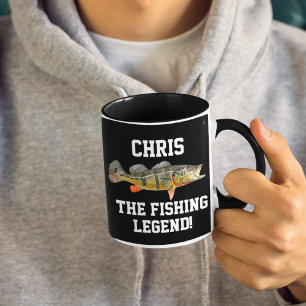 Taza Nombre gracioso Peacock Bass Legend Sports