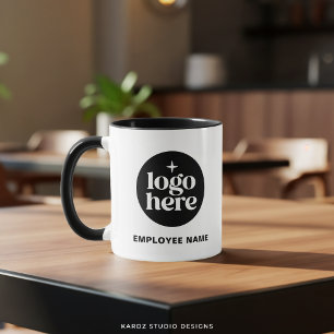Taza Nombre Logotipo Personalizado de Negocio