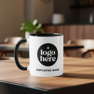 Taza Nombre Logotipo Personalizado de Negocio