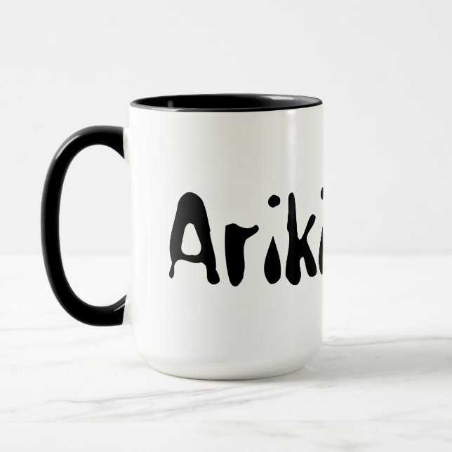 Taza Nombre masculino ariki maorí, (Izquierda)