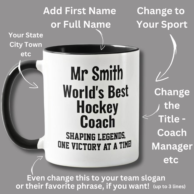 Taza Nombre, mejor entrenador de hockey del mundo (Subido por el creador)