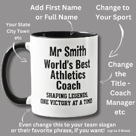 Taza Nombre, mejor entrenador de pista y campo de atlet