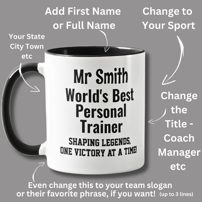Taza Nombre, mejor entrenador personal del mundo (Subido por el creador)