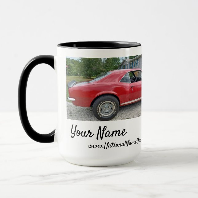 Taza Nombre nacional de su coche Combo mug (Izquierda)