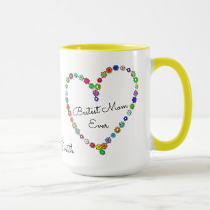 Taza Nombre nunca personalizado de la mamá de Bestest 