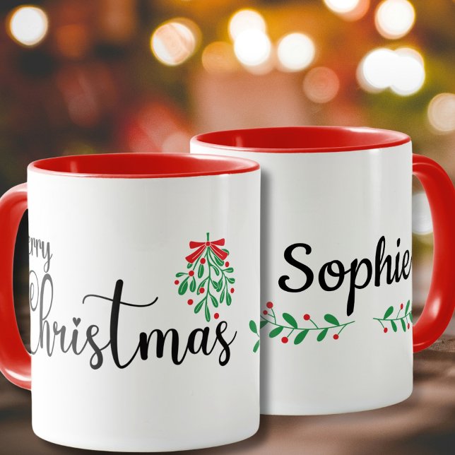 Taza Nombre personal de Feliz Navidad (Subido por el creador)