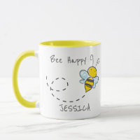 Nombre Personalizado | Abeja Feliz