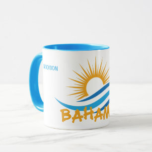 Taza Nombre personalizado Bahamas