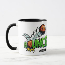 Taza Nombre personalizado BOUNCE Canciones de baloncest